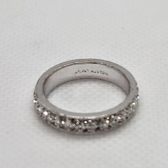 Joan Rivers Silver Tone & CZ Ring (6) - Picture 4 of 8